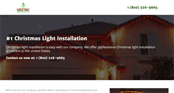 Desktop Screenshot of christmaslightinstallations.com