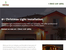 Tablet Screenshot of christmaslightinstallations.com